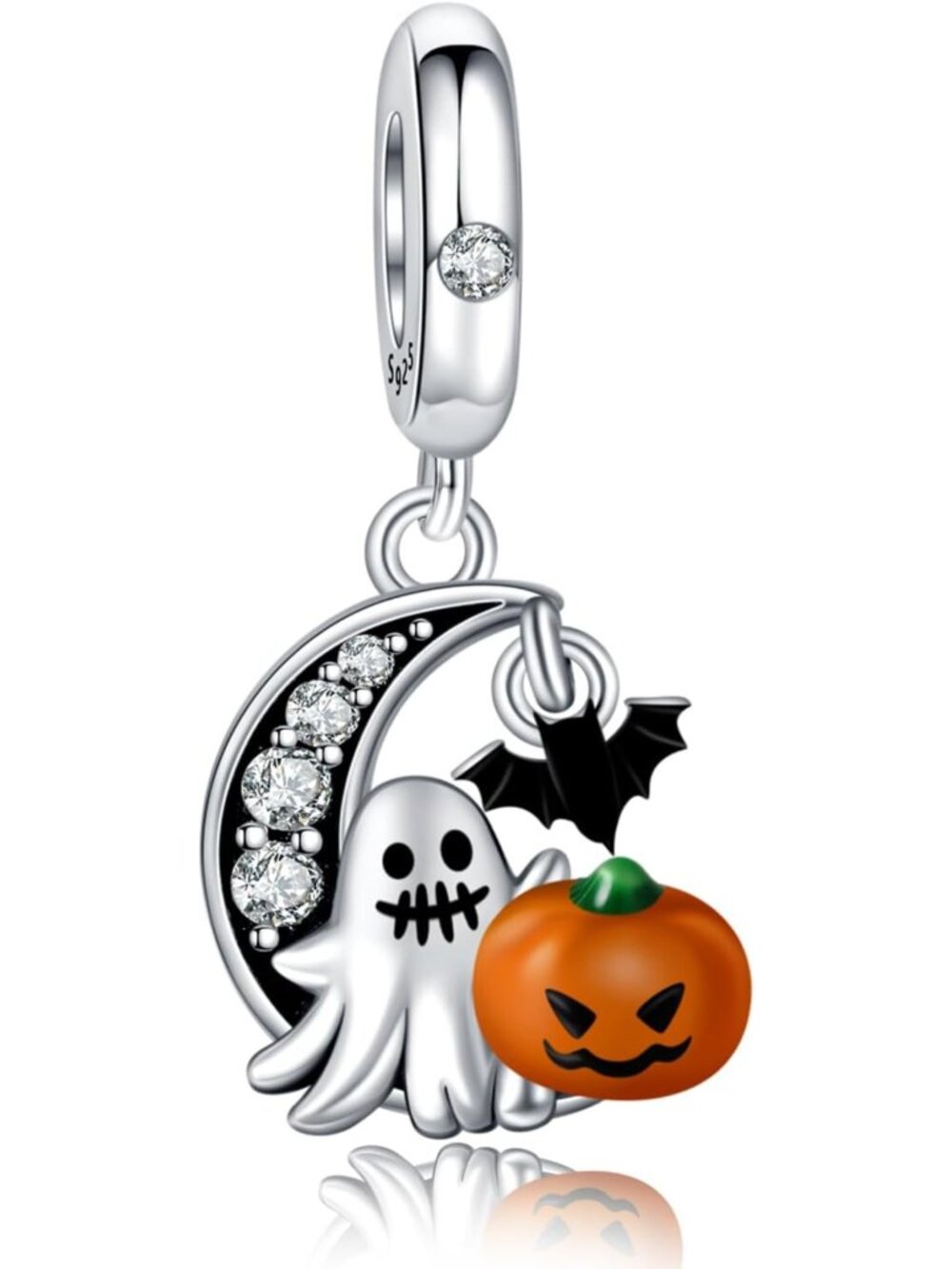 Sterling Silver Halloween Charms for Women, Fits Pandora Bracelets, S925